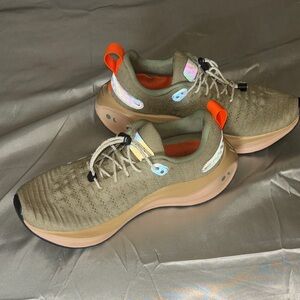 Nike Women's Olive and Orange Athletic Shoes Nike React